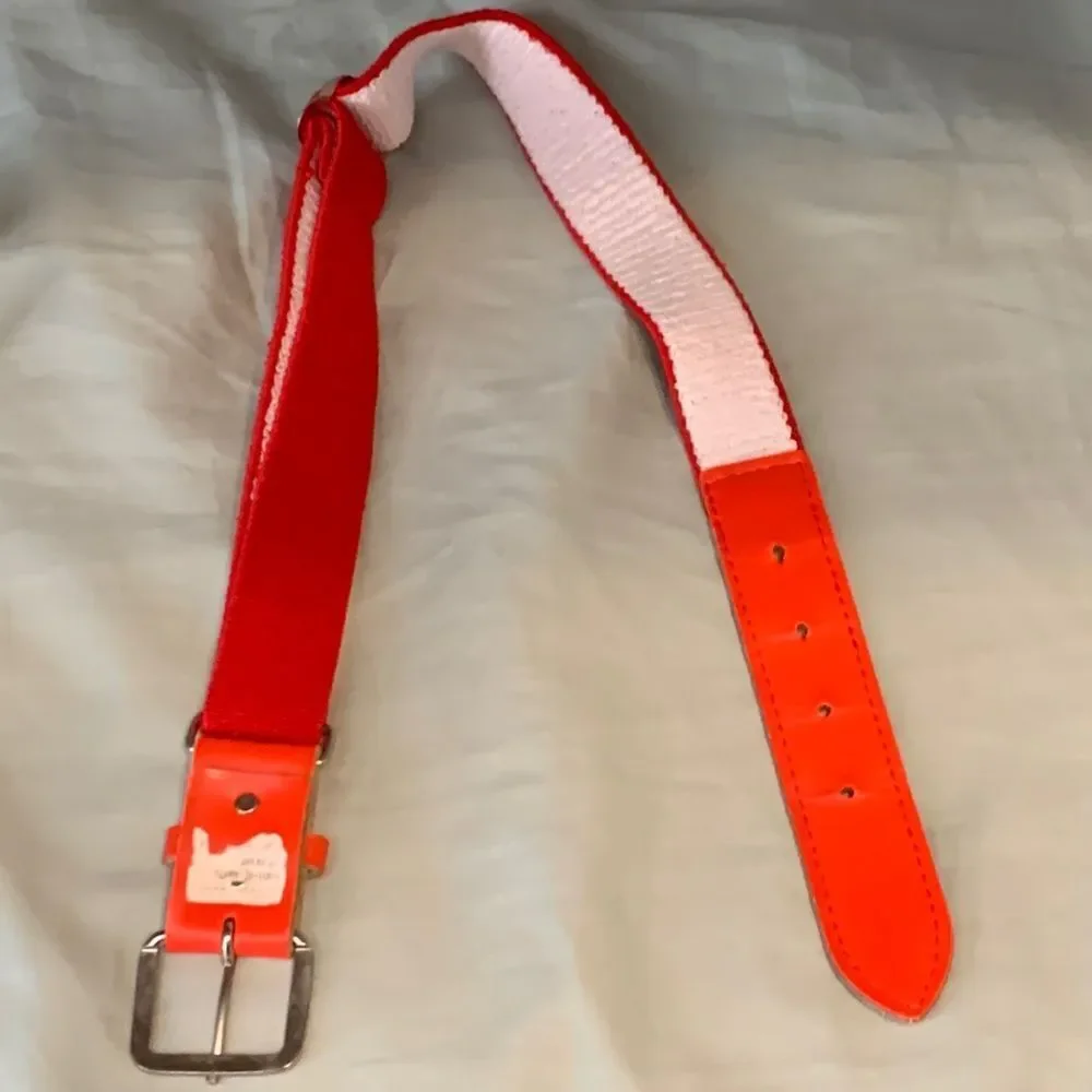 Baseball Softball Boys Girls Adjustable Elastic Athletic Belt Red Unisex OS